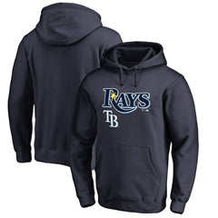 Tampa Bay Rays Team Lockup Fitted Pullover Hoodie - MLB Hoodies