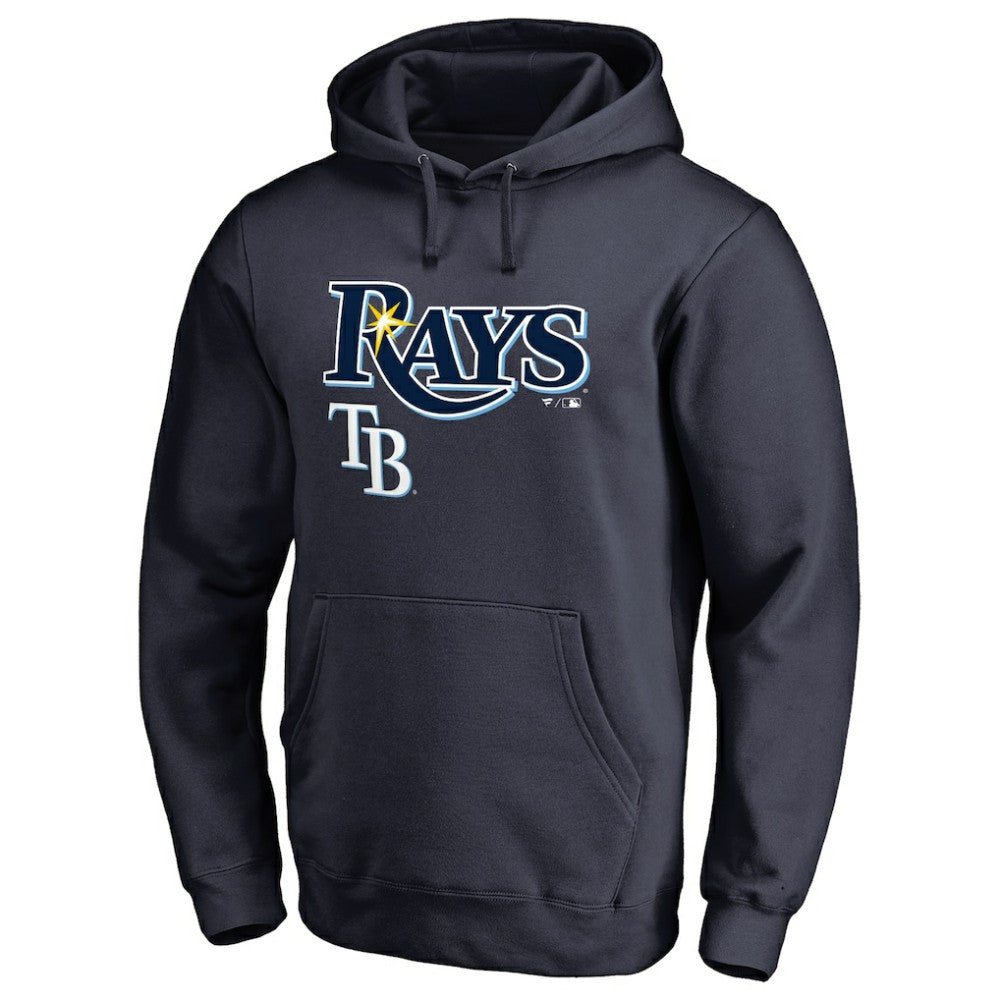 Tampa Bay Rays Team Lockup Fitted Pullover Hoodie - MLB Hoodies
