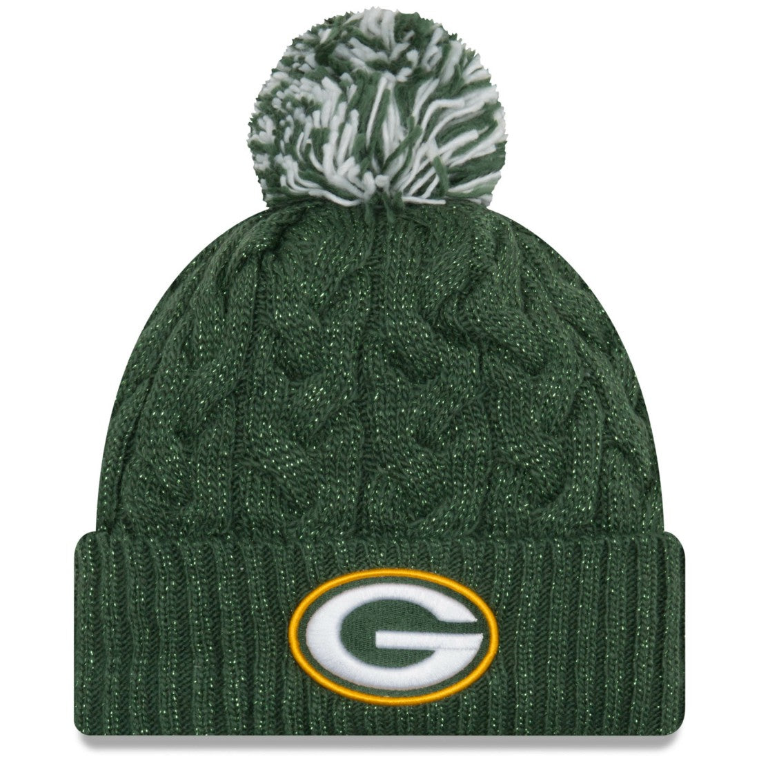 Green Bay Packers Women's Cozy Cable Cuffed Knit Hat | NFL Online