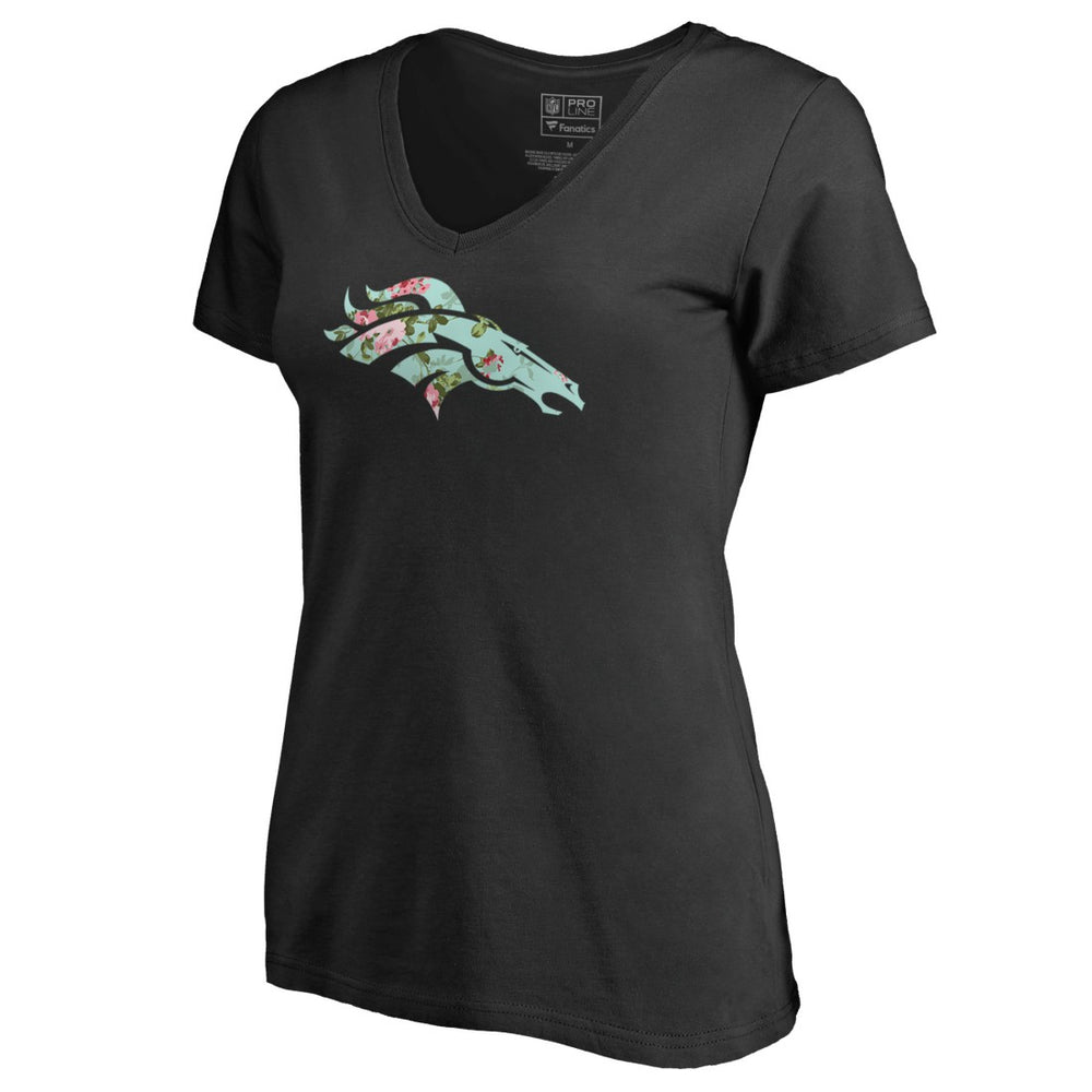Denver Broncos Women's Lovely V-Neck T-Shirt | NFL US
