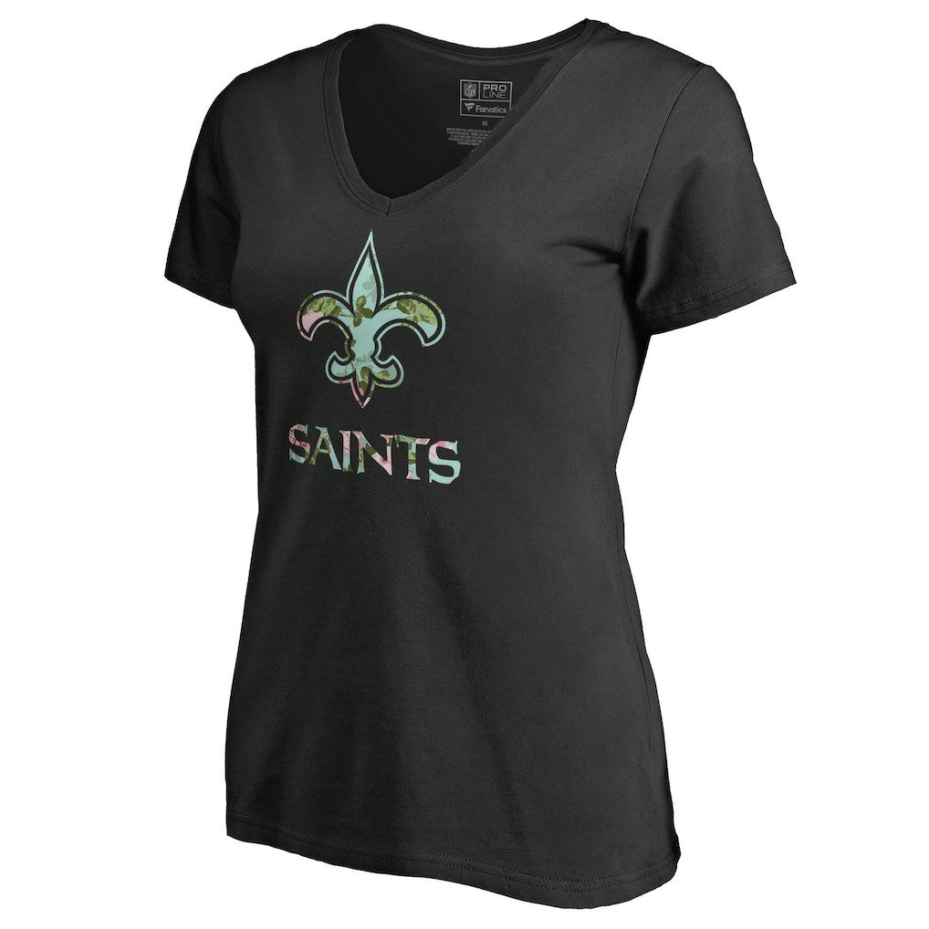 New Orleans Saints Women's Lovely V-Neck T-Shirt | NFL Outlet
