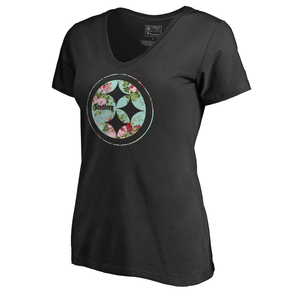 Pittsburgh Steelers Women's Lovely V-Neck T-Shirt | NFL Hot