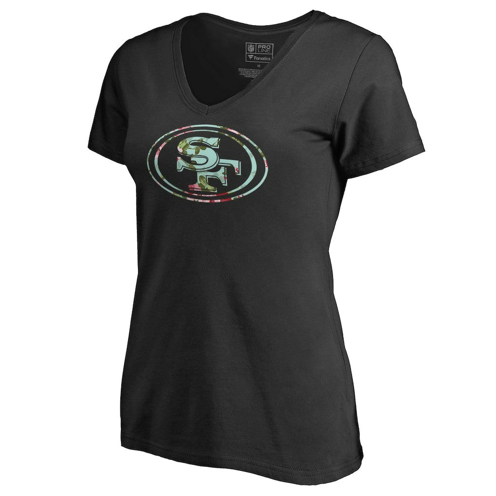 San Francisco 49ers Women's Lovely V-Neck T-Shirt | NFL On sale