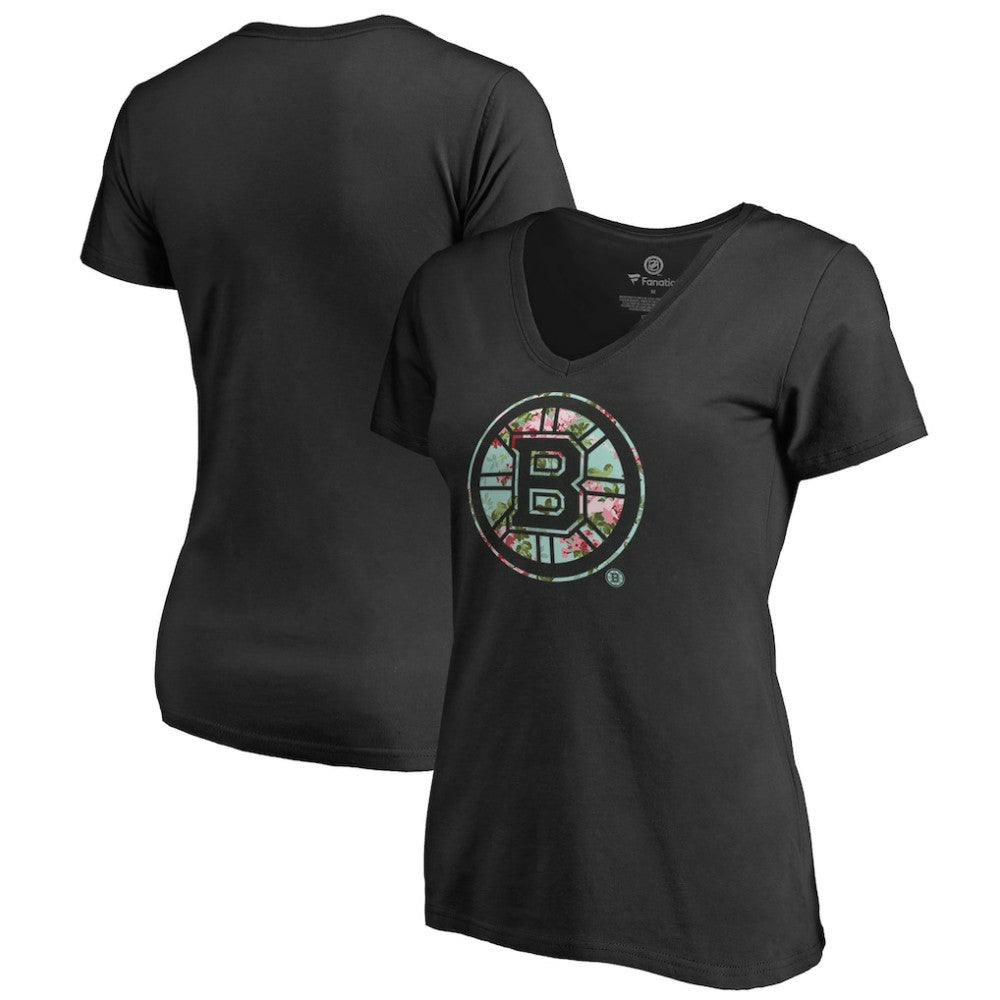 Boston Bruins Women's Lovely V-Neck T-Shirt -  NHL T-shirts