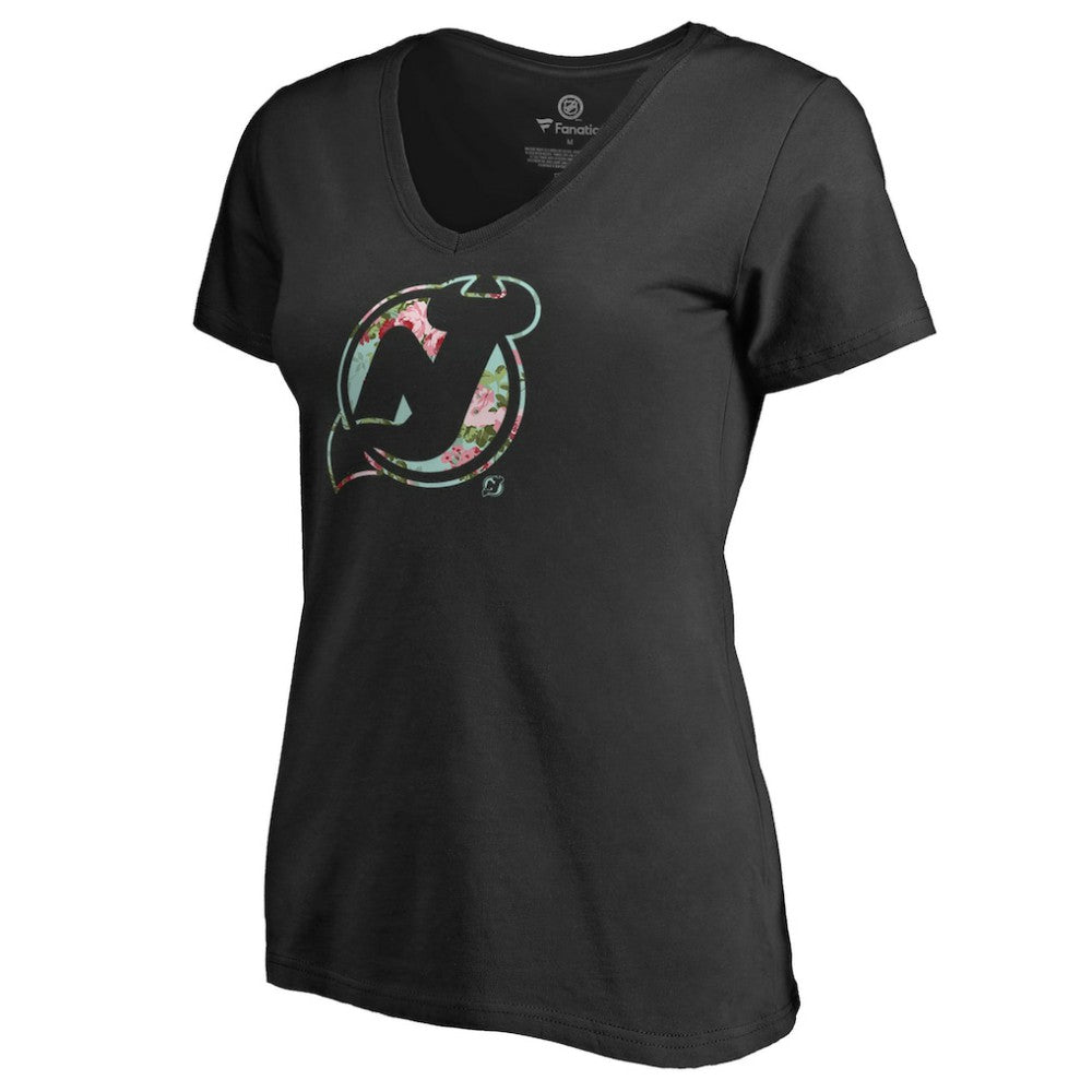 New Jersey Devils Women's Lovely V-Neck T-Shirt -  NHL T-shirts