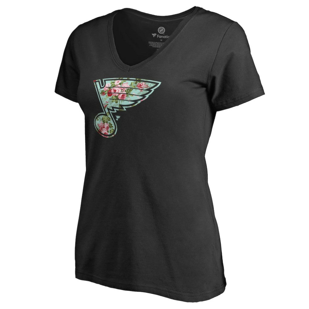 St. Louis Blues Women's Lovely V-Neck T-Shirt -  NHL T-shirts