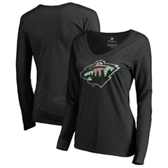 Minnesota Wild Women's Lovely Long Sleeve V-Neck T-Shirt -  NHL T-shirts