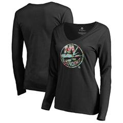 New York Islanders Women's Lovely Long Sleeve V-Neck T-Shirt -  NHL T-shirts