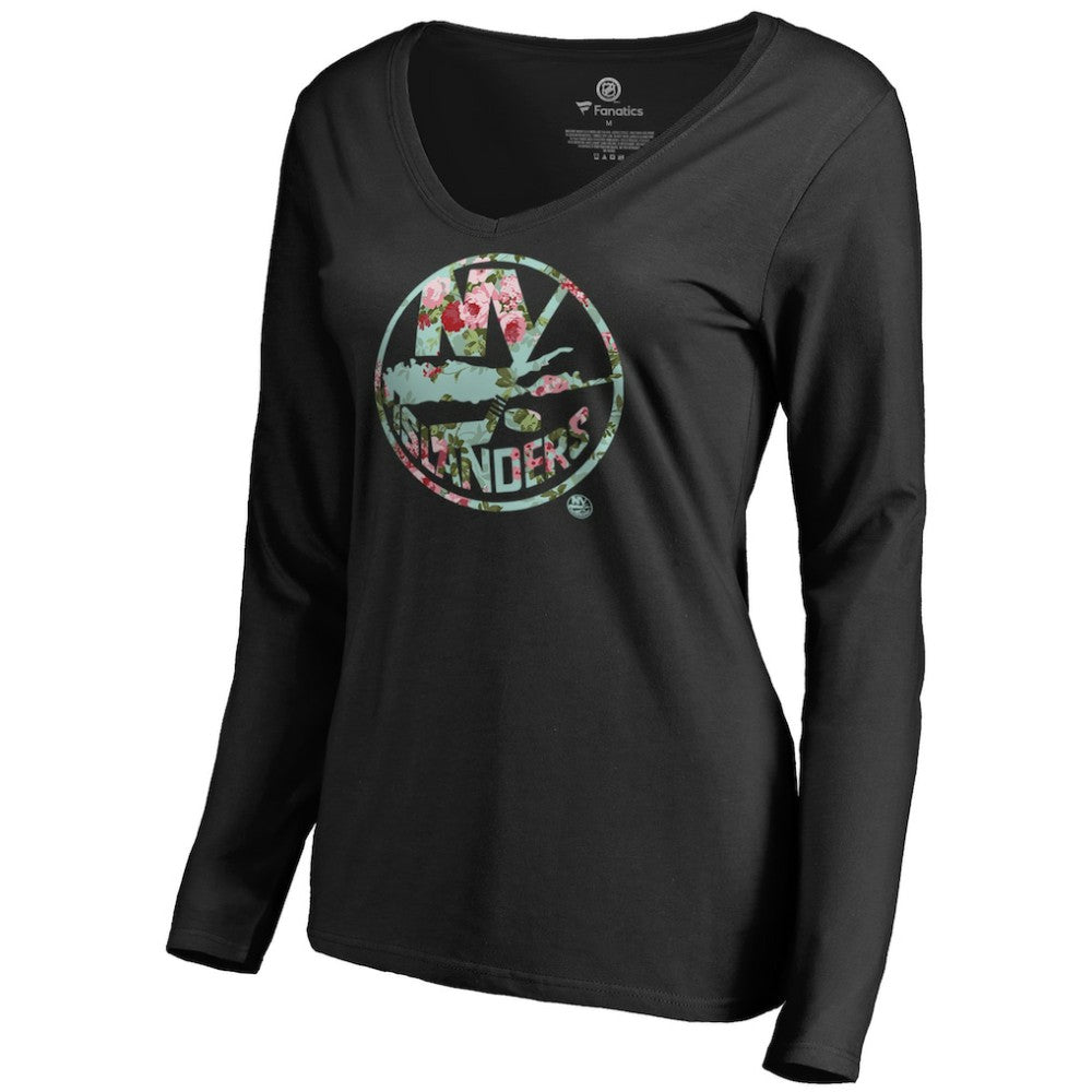 New York Islanders Women's Lovely Long Sleeve V-Neck T-Shirt -  NHL T-shirts