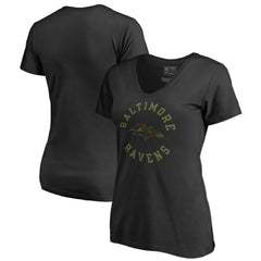 Baltimore Ravens Women's Camo Collection Liberty V-Neck T-Shirt | NFL Discount