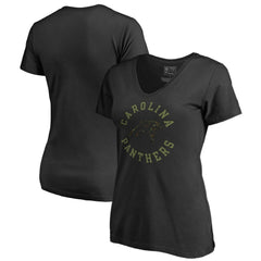 Carolina Panthers Women's Camo Collection Liberty V-Neck T-Shirt | NFL Hot