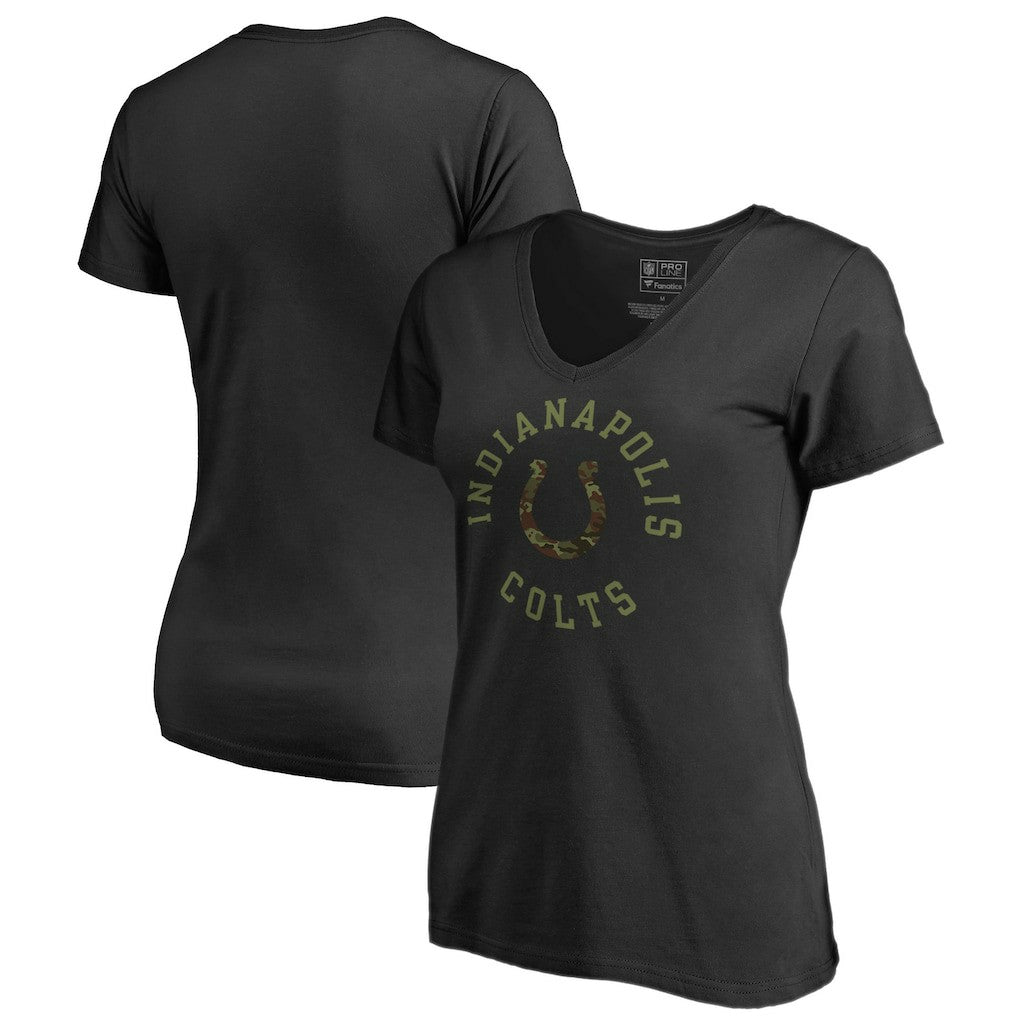 Indianapolis Colts Women's Camo Collection Liberty V-Neck T-Shirt | NFL Discount