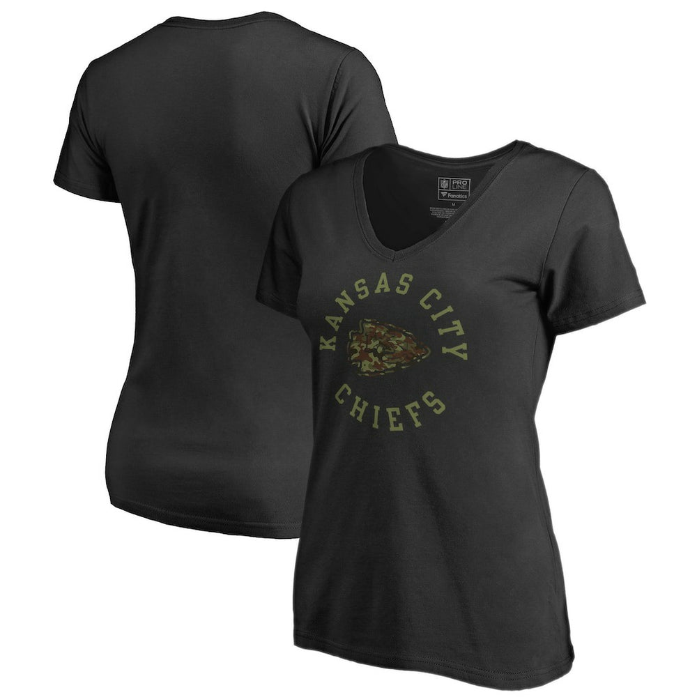 Kansas City Chiefs Women's Camo Collection Liberty V-Neck T-Shirt | NFL On sale