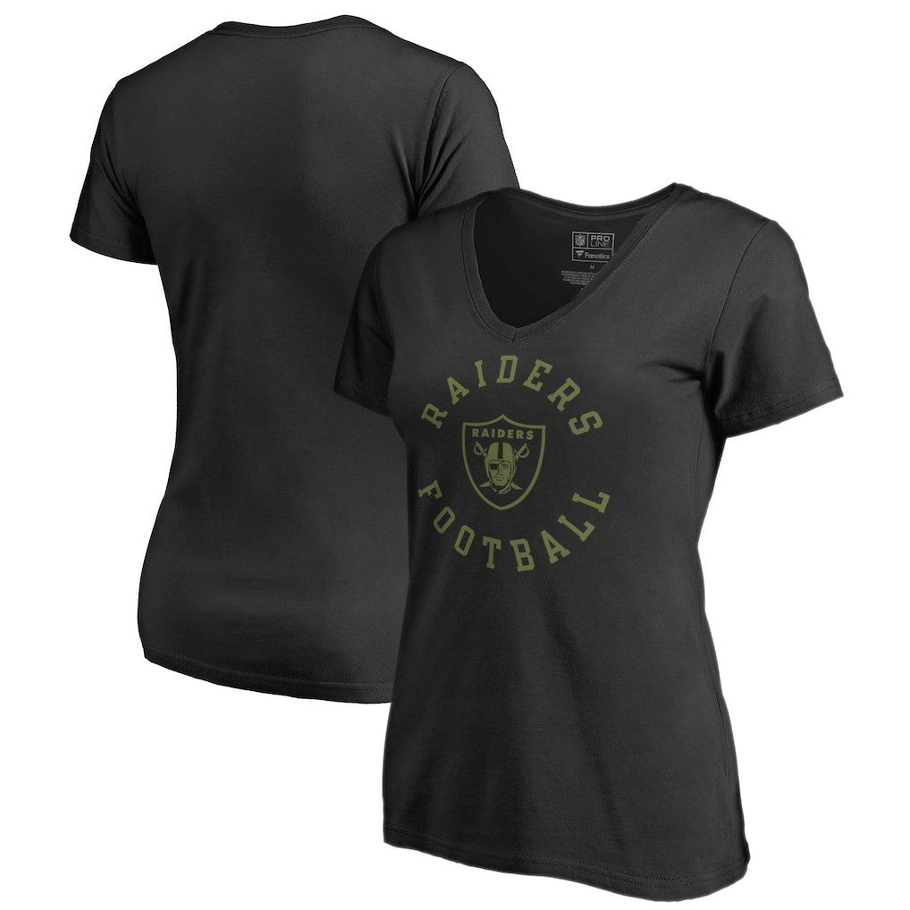 Las Vegas Raiders Women's Camo Collection Liberty V-Neck T-Shirt | NFL US
