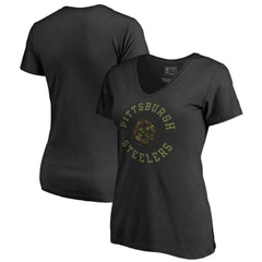 Pittsburgh Steelers Women's Camo Collection Liberty V-Neck T-Shirt | NFL Online