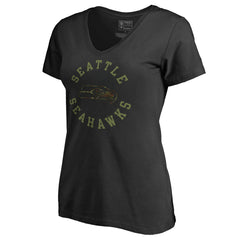 Seattle Seahawks Women's Camo Collection Liberty V-Neck T-Shirt | NFL US
