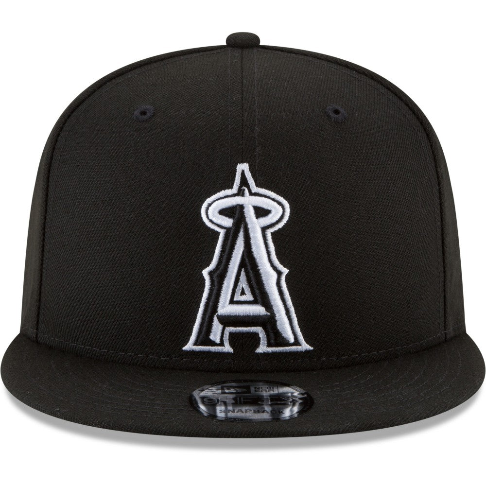 Los Angeles Angels New Era Black & White 9FIFTY Snapback Hat - MLB Hats