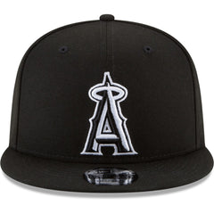 Los Angeles Angels New Era Black & White 9FIFTY Snapback Hat - MLB Hats