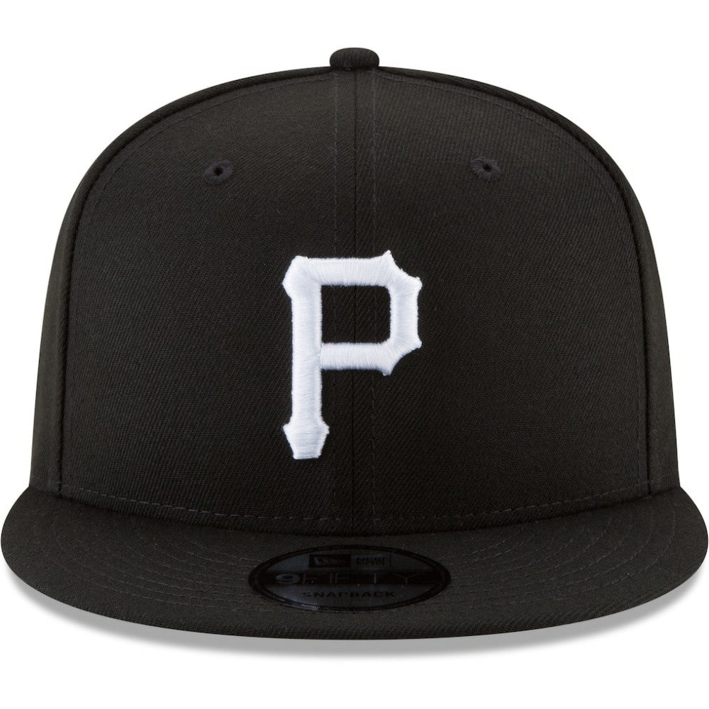 Pittsburgh Pirates New Era Black & White 9FIFTY Snapback Hat - MLB Hats