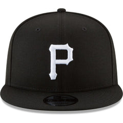 Pittsburgh Pirates New Era Black & White 9FIFTY Snapback Hat - MLB Hats