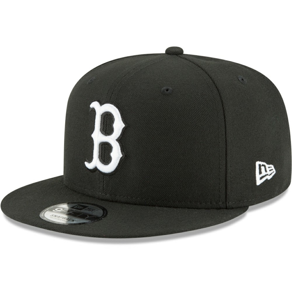 Boston Red Sox New Era Black & White 9FIFTY Snapback Hat - MLB Hats