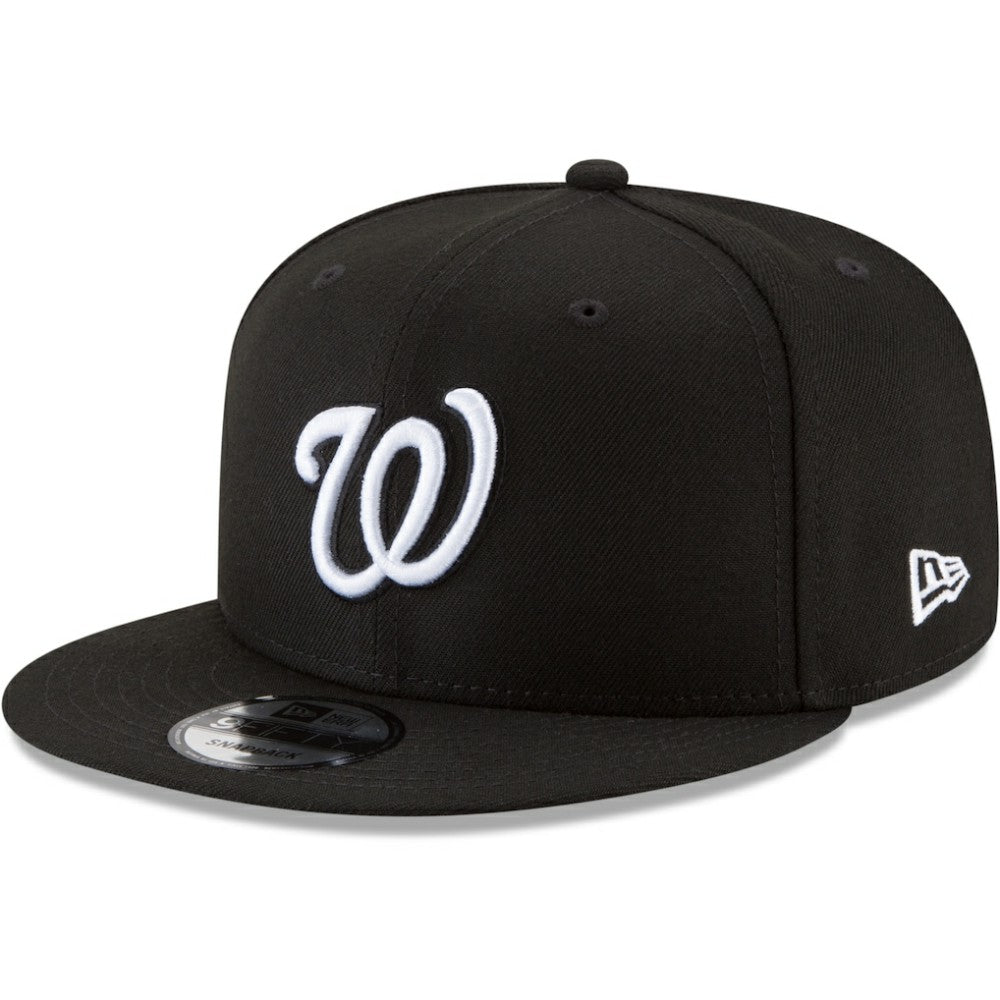 Washington Nationals New Era Black & White 9FIFTY Snapback Hat - MLB Hats