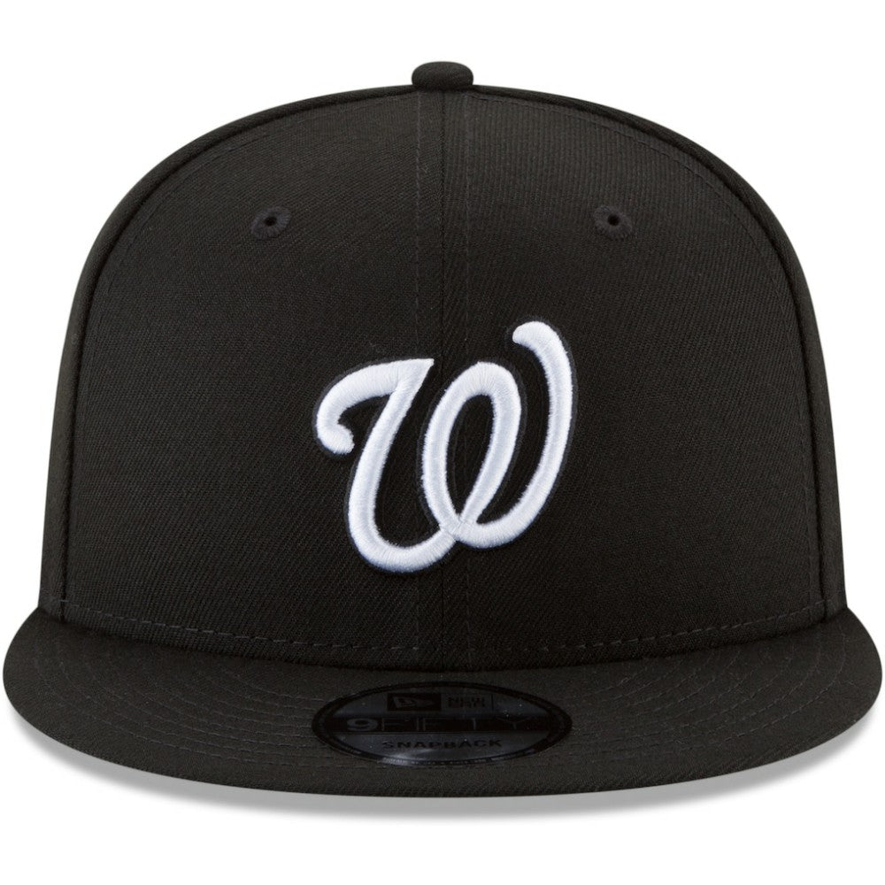 Washington Nationals New Era Black & White 9FIFTY Snapback Hat - MLB Hats