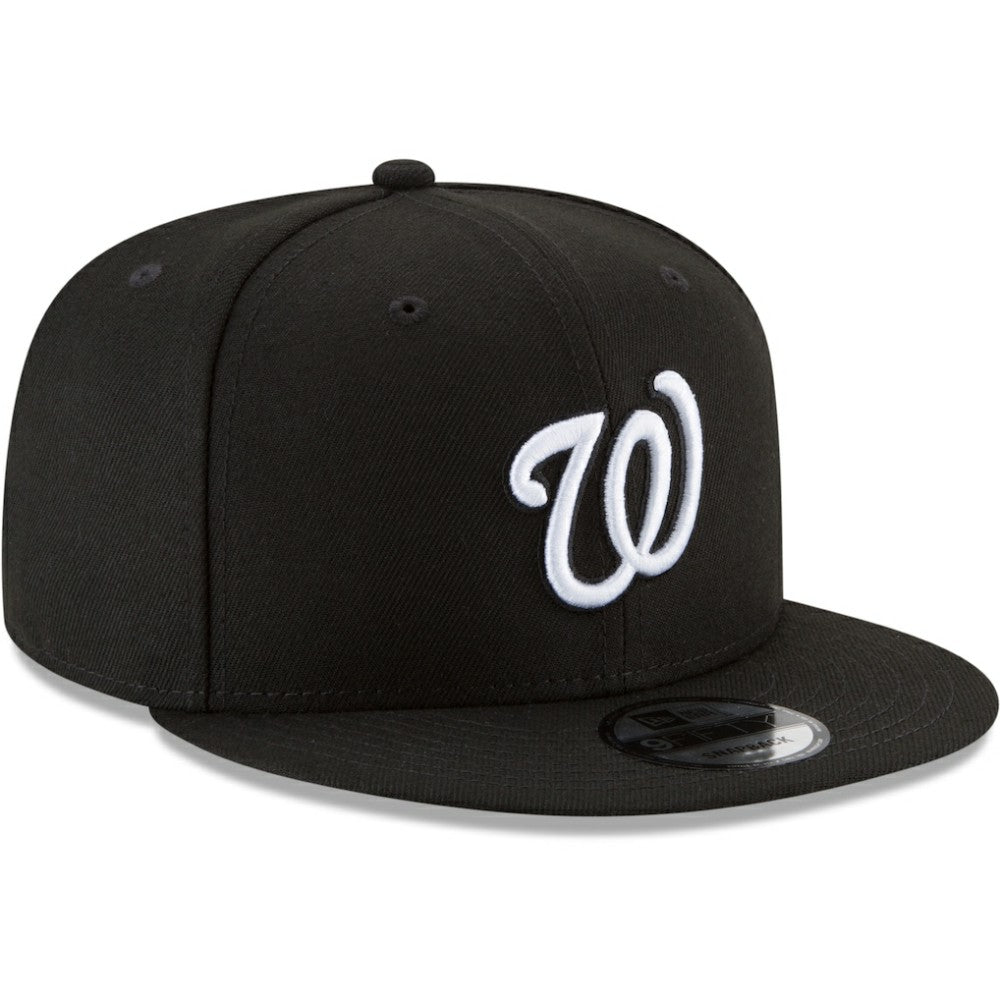 Washington Nationals New Era Black & White 9FIFTY Snapback Hat - MLB Hats