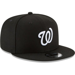 Washington Nationals New Era Black & White 9FIFTY Snapback Hat - MLB Hats