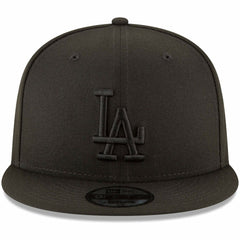 Los Angeles Dodgers New Era Black on Black 9FIFTY Team Snapback Adjustable Hat - MLB Hats