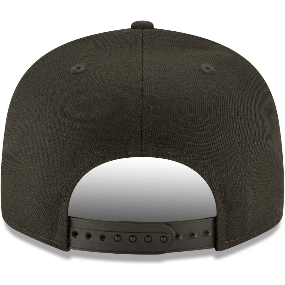Cincinnati Reds New Era Black on Black 9FIFTY Team Snapback Adjustable Hat - MLB Hats