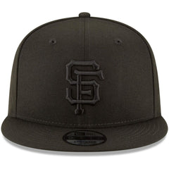 San Francisco Giants New Era Black on Black 9FIFTY Team Snapback Adjustable Hat - MLB Hats