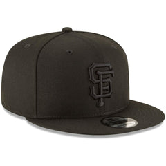 San Francisco Giants New Era Black on Black 9FIFTY Team Snapback Adjustable Hat - MLB Hats