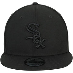 Chicago White Sox New Era Black on Black 9FIFTY Team Snapback Adjustable Hat - MLB Hats