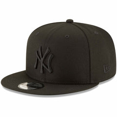New York Yankees New Era Black on Black 9FIFTY Team Snapback Adjustable Hat - MLB Hats
