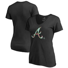 Atlanta Braves Women's Lovely V-Neck T-Shirt - MLB T-shirts