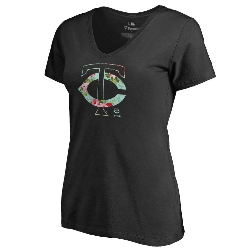 Minnesota Twins Women's Lovely V-Neck T-Shirt - MLB T-shirts