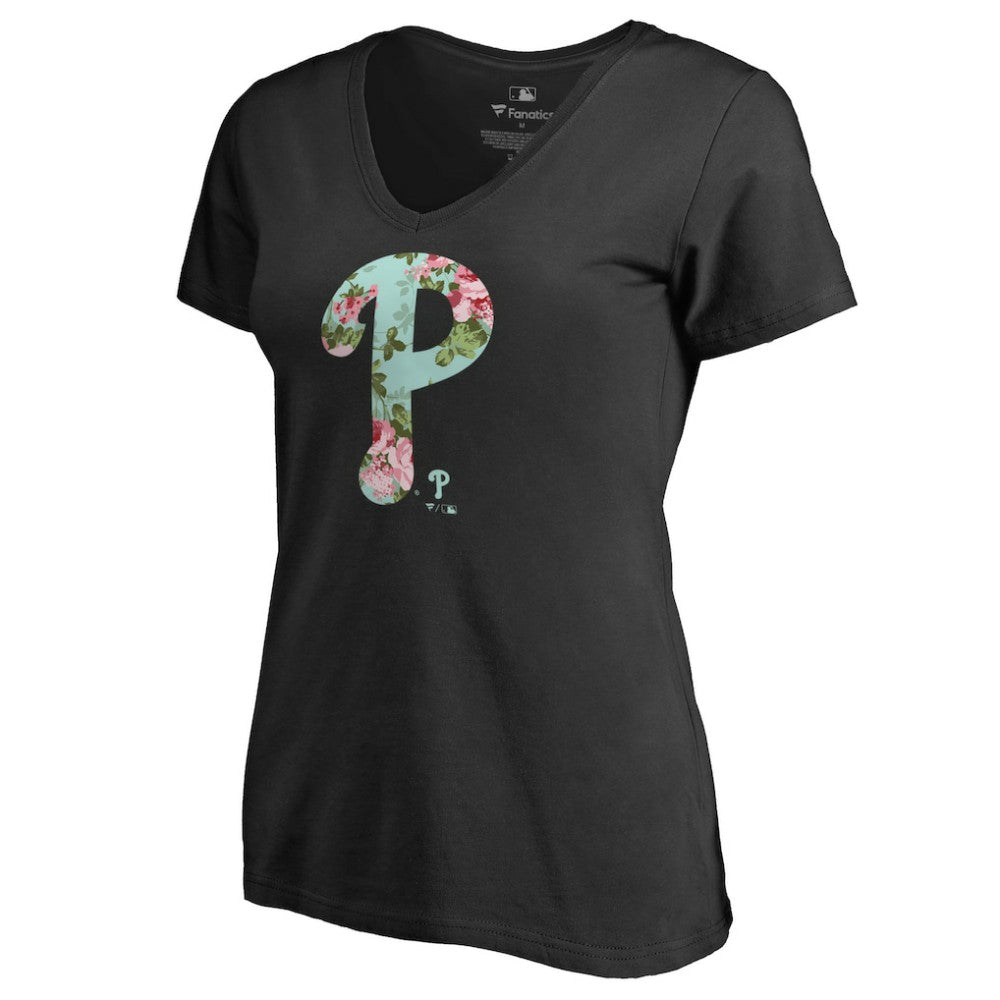 Philadelphia Phillies Women's Lovely V-Neck T-Shirt - MLB T-shirts