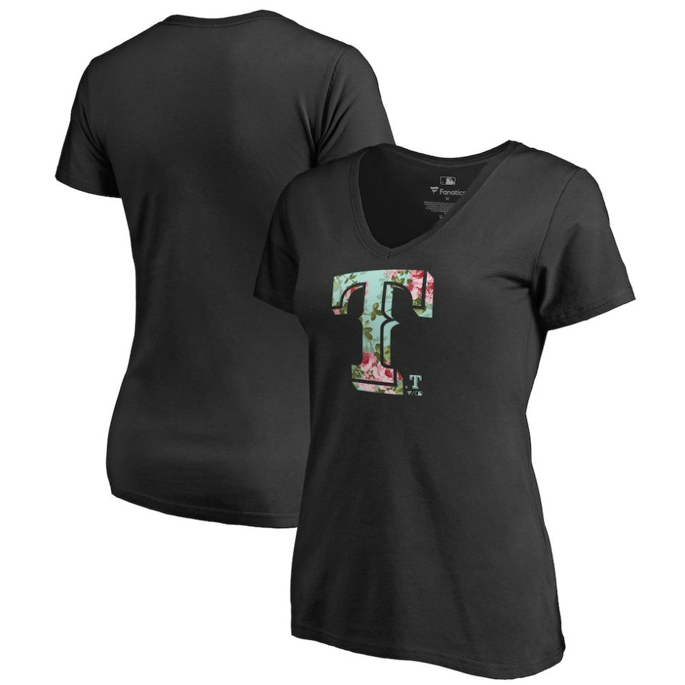 Texas Rangers Women's Lovely V-Neck T-Shirt - MLB T-shirts