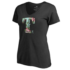 Texas Rangers Women's Lovely V-Neck T-Shirt - MLB T-shirts