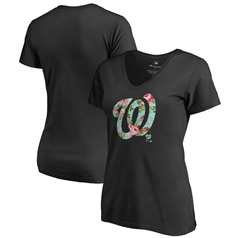 Washington Nationals Women's Lovely V-Neck T-Shirt - MLB T-shirts