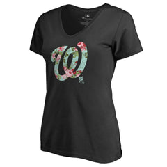 Washington Nationals Women's Lovely V-Neck T-Shirt - MLB T-shirts