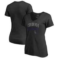 Colorado Rockies Women's Graceful V-Neck T-Shirt - MLB T-shirts