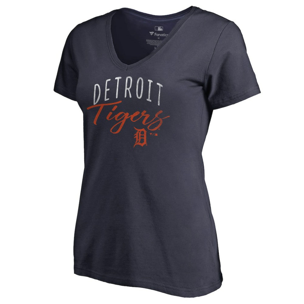 Detroit Tigers Women's Graceful V-Neck T-Shirt - MLB T-shirts