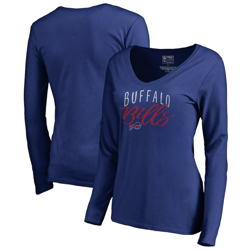 Buffalo Bills Women's Graceful Long Sleeve V-Neck T-Shirt | NFL On sale