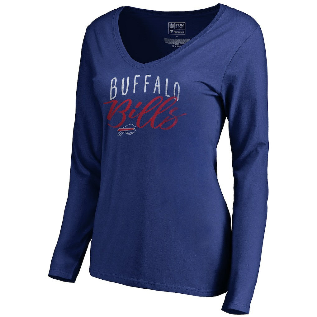 Buffalo Bills Women's Graceful Long Sleeve V-Neck T-Shirt | NFL On sale