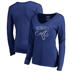Indianapolis Colts Women's Graceful Long Sleeve V-Neck T-Shirt | NFL Hot