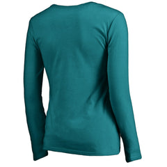 Miami Dolphins Women's Graceful Long Sleeve V-Neck T-Shirt | NFL Online