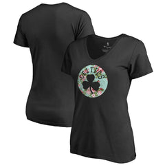 Black Boston Celtics Lovely V-Neck T-Shirt | NBA