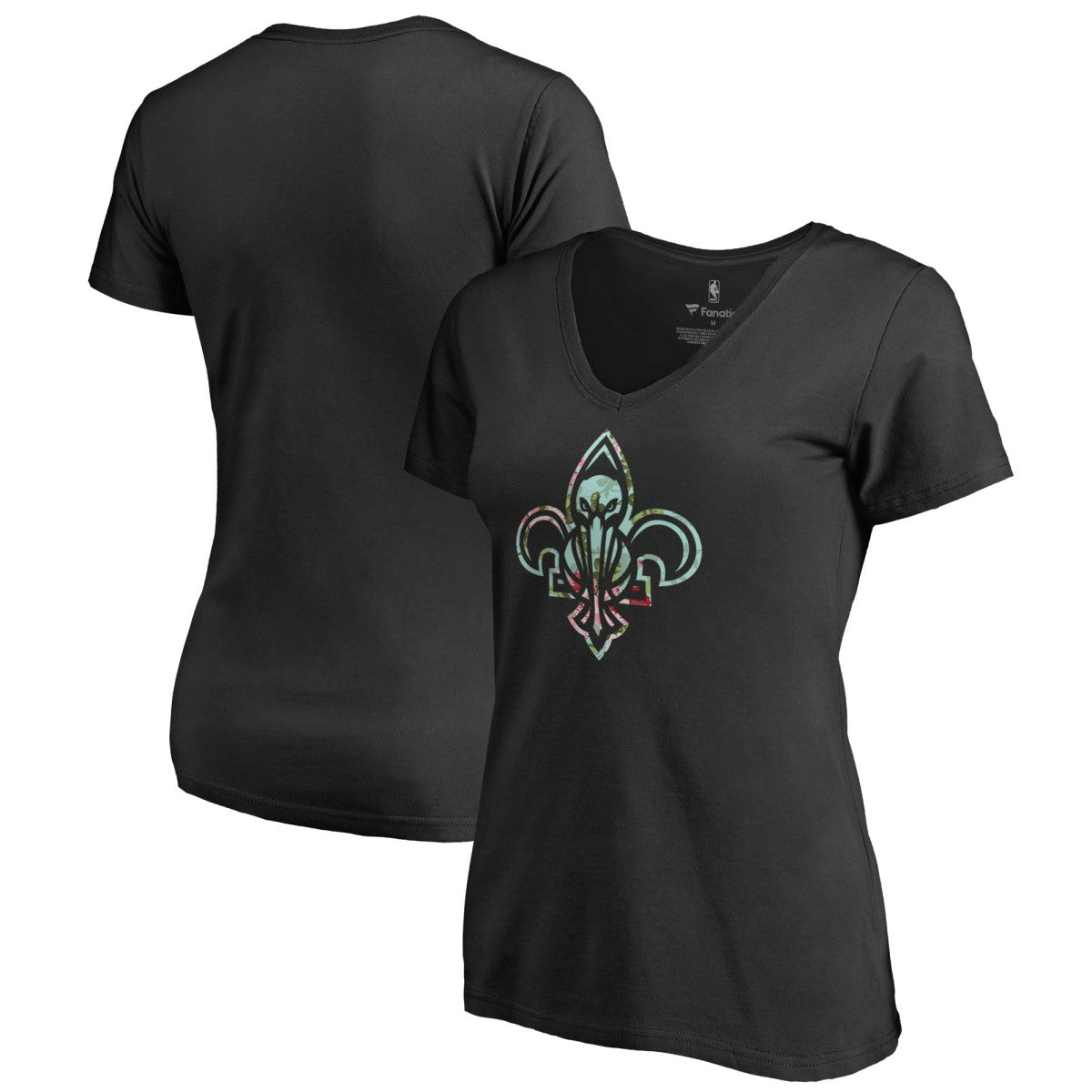 Black New Orleans Pelicans Lovely V-Neck T-Shirt | NBA